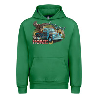Emerald Truck USA country road take me home 4th of july Urban Hoodie - HowdyJamesFarm