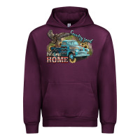 Mauve Wine Truck USA country road take me home 4th of july Urban Hoodie - HowdyJamesFarm