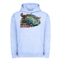 Pigment Grape Ice Truck USA country road take me home 4th of july Urban Hoodie - HowdyJamesFarm