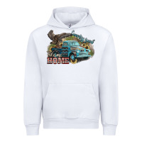 White Truck USA country road take me home 4th of july Urban Hoodie - HowdyJamesFarm