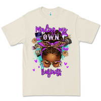 Bone minding my own business afro messy bun Premium Tee - texasbilliewilder
