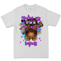Dove Grey minding my own business afro messy bun Premium Tee - texasbilliewilder