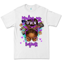 White minding my own business afro messy bun Premium Tee - texasbilliewilder