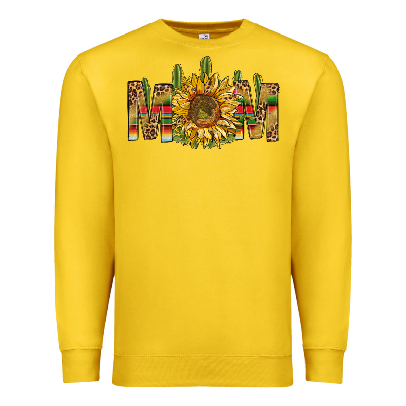 Western Mom With Sunflower Premium Sweatshirt by BundleAndBundleShop | Teevron