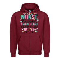 Burgundy nurse practitioner Zipper Hoodie - MaliasSmallBusiness