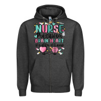 Charcoal Heather nurse practitioner Zipper Hoodie - MaliasSmallBusiness