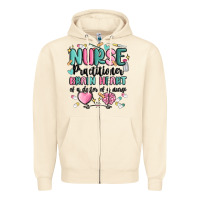 Sandshell nurse practitioner Zipper Hoodie - MaliasSmallBusiness