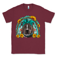 Burgundy western pitbull rainbow Classic Tee - Artiststas