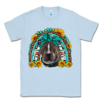 Dusty Blue western pitbull rainbow Classic Tee - Artiststas