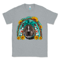 Heather Grey western pitbull rainbow Classic Tee - Artiststas