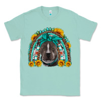 Seafoam western pitbull rainbow Classic Tee - Artiststas