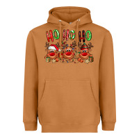 Meerkat Ho ho ho Reindeer Heavyweight Hoodie - NancyCooperArtShop