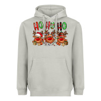 Moon Dust Ho ho ho Reindeer Heavyweight Hoodie - NancyCooperArtShop