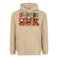Mushroom Ho ho ho Reindeer Heavyweight Hoodie - NancyCooperArtShop