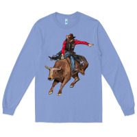 Colony Blue western cowboy Long Sleeve Tee - AdoDesignShop