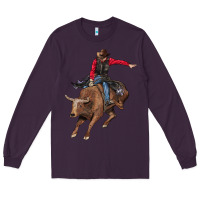 Plum western cowboy Long Sleeve Tee - AdoDesignShop