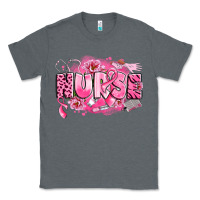 Charcoal Heather breast cancer nurse Classic Tee - LillyAllenDesigns