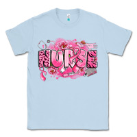 Dusty Blue breast cancer nurse Classic Tee - LillyAllenDesigns