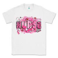 White breast cancer nurse Classic Tee - LillyAllenDesigns