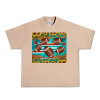 Burro football turquoise sunflower Urban Heavy Tee - JahusDesignShop