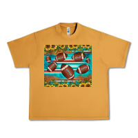 Peanut Butter football turquoise sunflower Urban Heavy Tee - JahusDesignShop