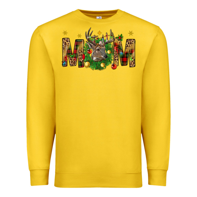 Western Mom With Reindeer Premium Sweatshirt by BundleAndBundleShop | Teevron