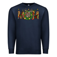 Navy Western Mom With Reindeer Premium Sweatshirt - BundleAndBundleShop