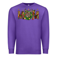 Purple Western Mom With Reindeer Premium Sweatshirt - BundleAndBundleShop
