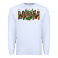 White Western Mom With Reindeer Premium Sweatshirt - BundleAndBundleShop
