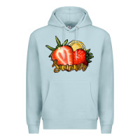 Blue Mist Strawberry Summer Premium Hoodie - Bettercallsaul