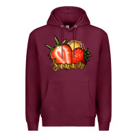 Burgundy Strawberry Summer Premium Hoodie - Bettercallsaul