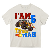 Cream i'am five truck yeah Heavy Core Tee - Artiststas