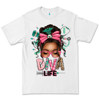 White afro messy bun diva life Premium Tee - texasbilliewilder