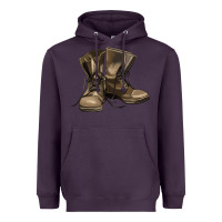 Plum soldier veteran boots Heavyweight Hoodie - MaliasSmallBusiness