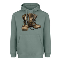 Sage soldier veteran boots Heavyweight Hoodie - MaliasSmallBusiness