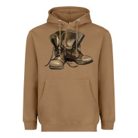 Toasted Coconut soldier veteran boots Heavyweight Hoodie - MaliasSmallBusiness