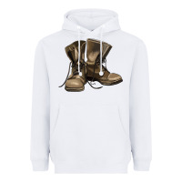 White soldier veteran boots Heavyweight Hoodie - MaliasSmallBusiness