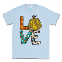 Dusty Blue fall love Classic Tee - JahusDesignShop