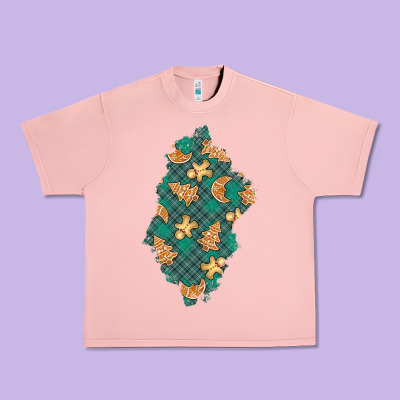 Christmas Gingerbread Cookies Patch Urban Heavy Tee Designed By Bundleandbundleshop