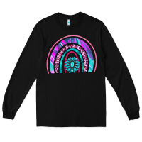 Black rainbow and gemstone Long Sleeve Tee - AdoDesignShop
