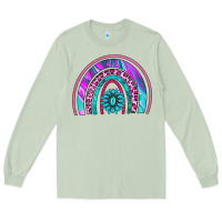 Matcha rainbow and gemstone Long Sleeve Tee - AdoDesignShop