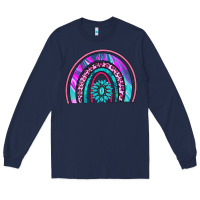 Navy rainbow and gemstone Long Sleeve Tee - AdoDesignShop