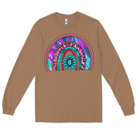 Toasted Coconut rainbow and gemstone Long Sleeve Tee - AdoDesignShop