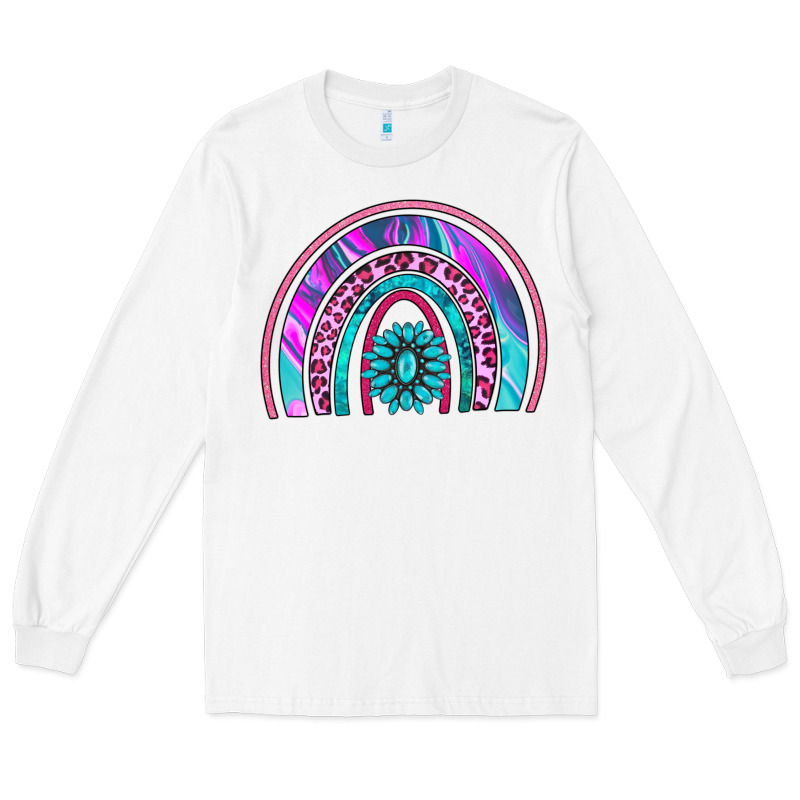Rainbow And Gemstone Long Sleeve Tee by AdoDesignShop | Teevron