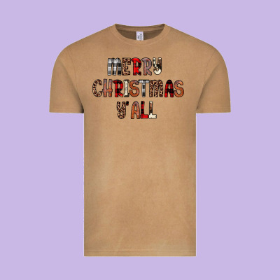 Merry Christmas Y All Vintage Tee Designed By Jahusdesignshop