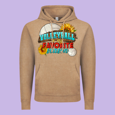 Volleyball Is My Favorite Season Vintage Hoodie Designed By Hra Design Shop