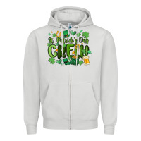 Dove Grey st.patrick's day crew Zipper Hoodie - MaliasSmallBusiness