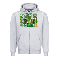 Heather Grey st.patrick's day crew Zipper Hoodie - MaliasSmallBusiness