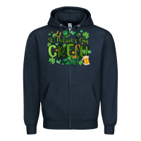 Navy st.patrick's day crew Zipper Hoodie - MaliasSmallBusiness