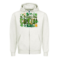 Oatmeal Heather st.patrick's day crew Zipper Hoodie - MaliasSmallBusiness
